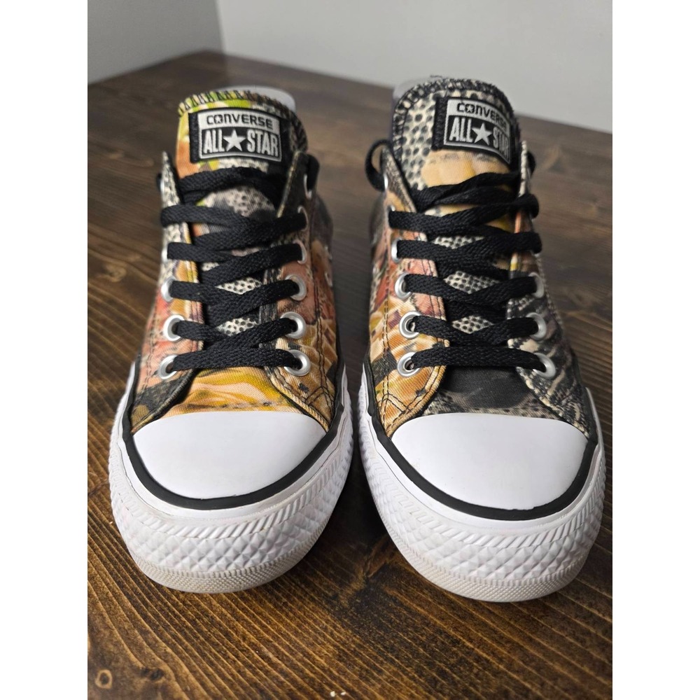 Converse All Star Women's Shoes Size‎ 7 Brown Black White Floral Print Shoes - Picture 3 of 15